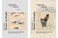 Buchcover der beiden Bände über das Leben und Wirken des Naturforschers Theodor von Heuglin