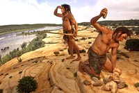 Diorama Urzeitmenschen am Neckar