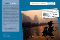 Kalender der Diakonie Katastrophenhilfe zur Sonderausstellung "World of Water"
