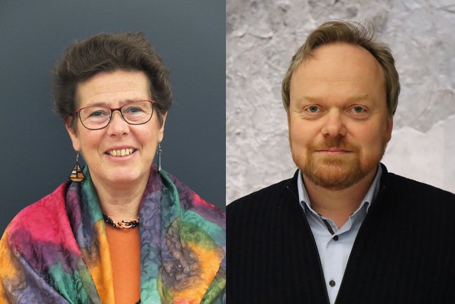 Portraits von Prof. Dr. Johanna Eder und Prof. Dr. Lars Krogmann