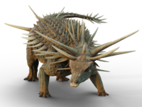 Rekonsturktion eines Ankylosauriers