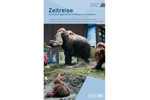 Titelbild des Magazins "Zeitreise" Serie C zeigt Mammut Diorama.