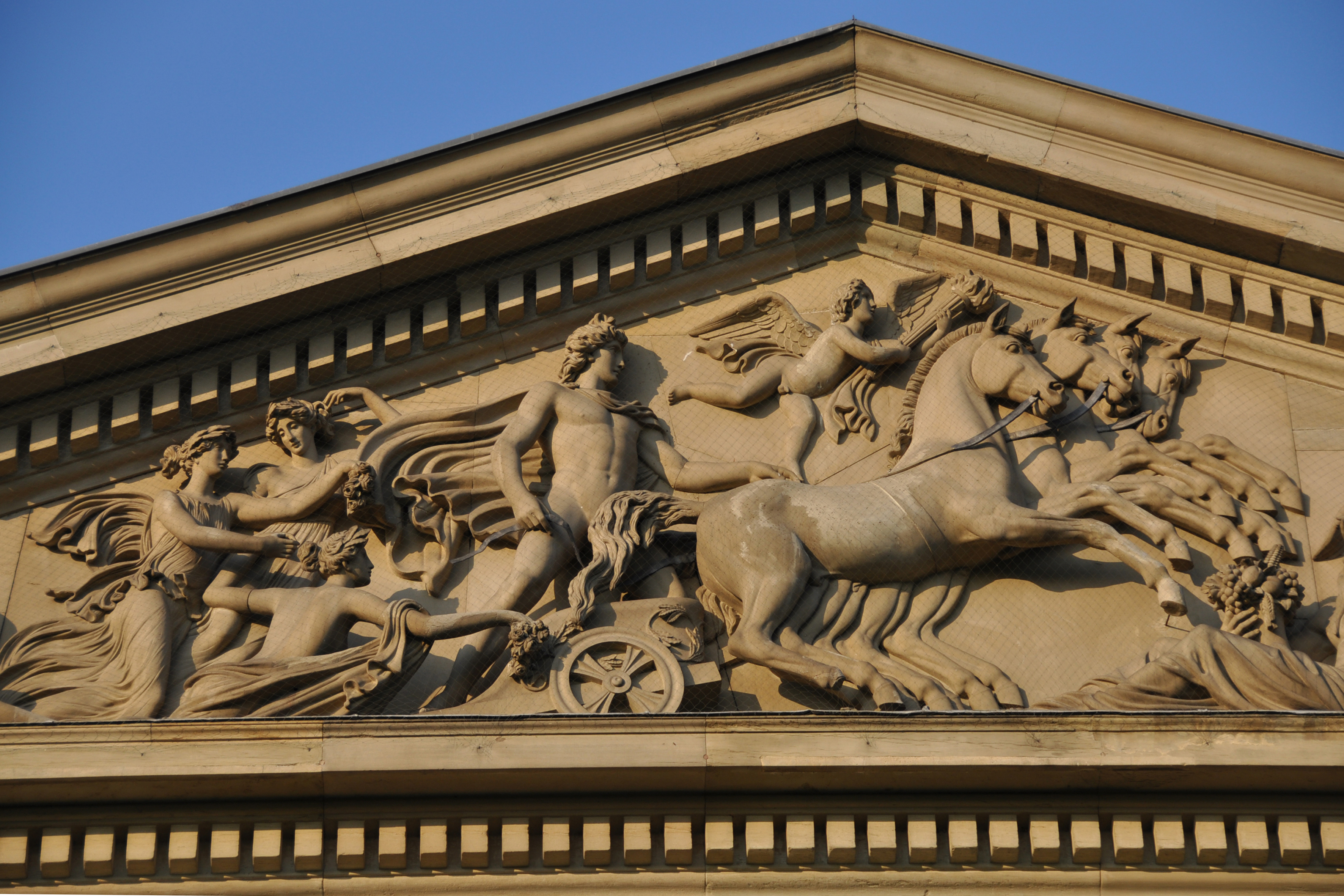 Detailaufnahme Portikus Schloss Rosenstein