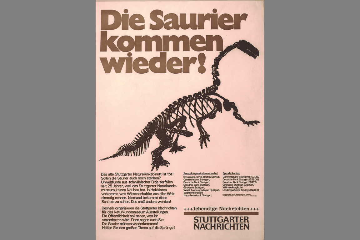 Plakat Die Saurier kommen wieder