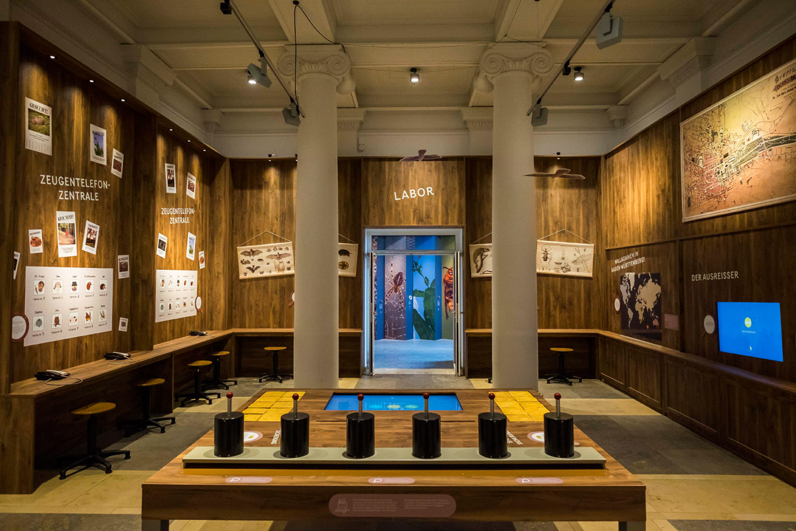 Detektivbüro der Ausstellung Naturdetektive