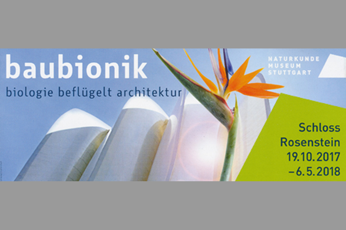 Plakat zur Sonderausstellung "baubionik".