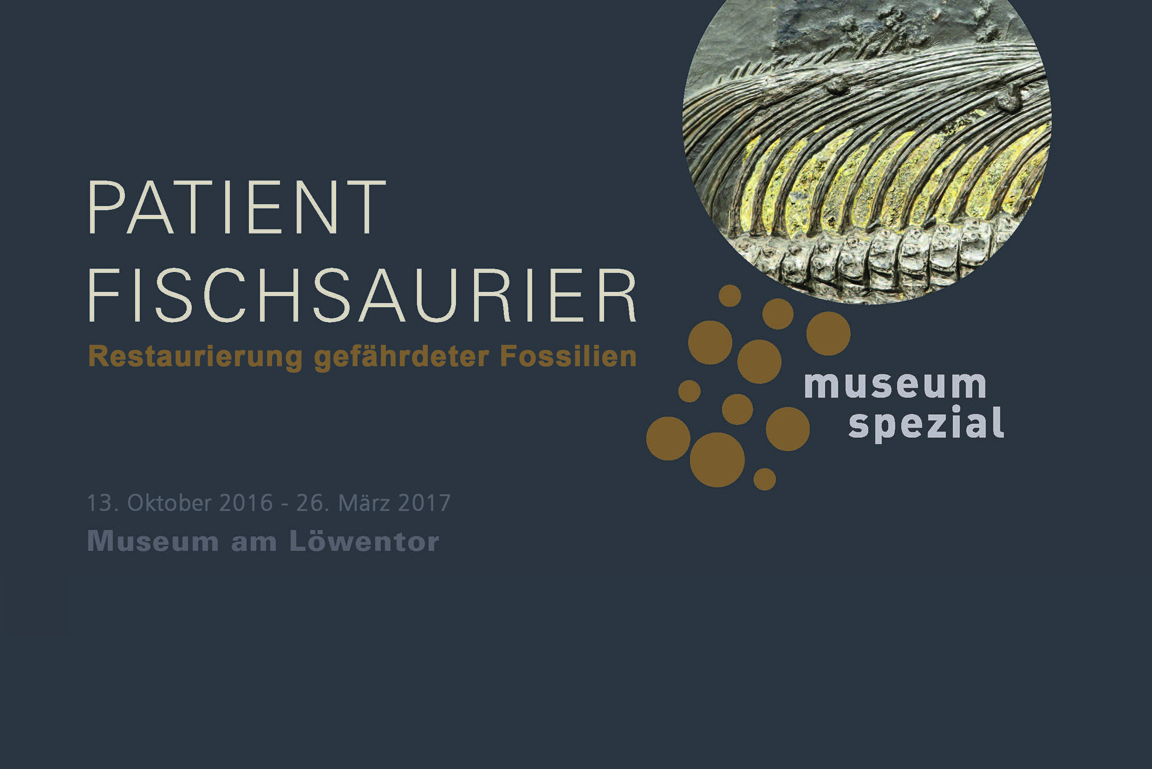 Plakat zur Sonderausstellung "Patient Fischsaurier"