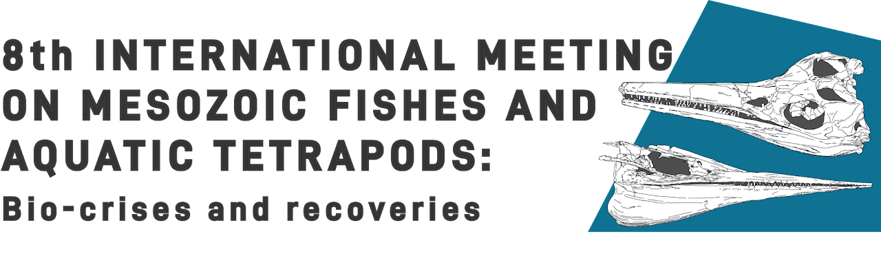 Logo der 8th International Meeting on Mesozoic Fishes and Aquatic Tetrapods